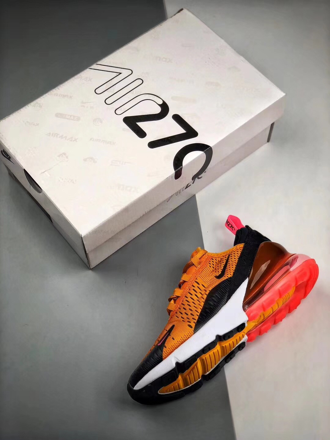 Nike Air Max 270 Tiger Orange Black Red For Sale