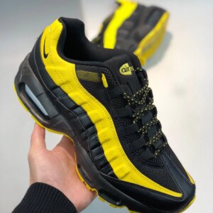 Nike Air Max 95 Frequency Pack Black Tour Yellow-White On Sale
