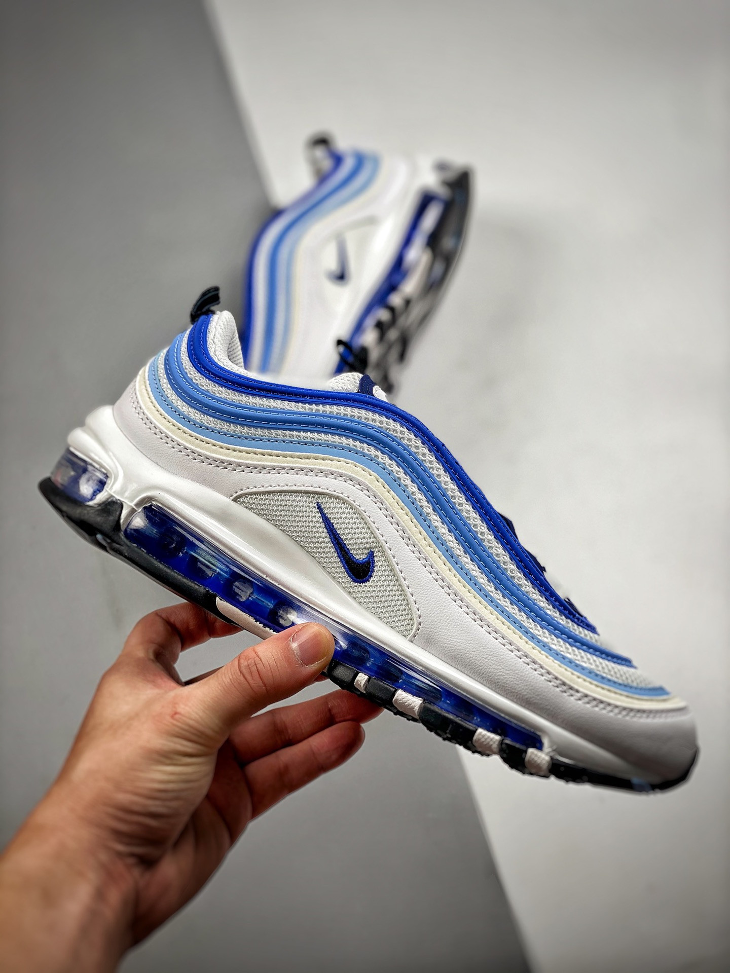 Nike Air Max 97 Blueberry White Blue-Black DO8900-100 For Sale