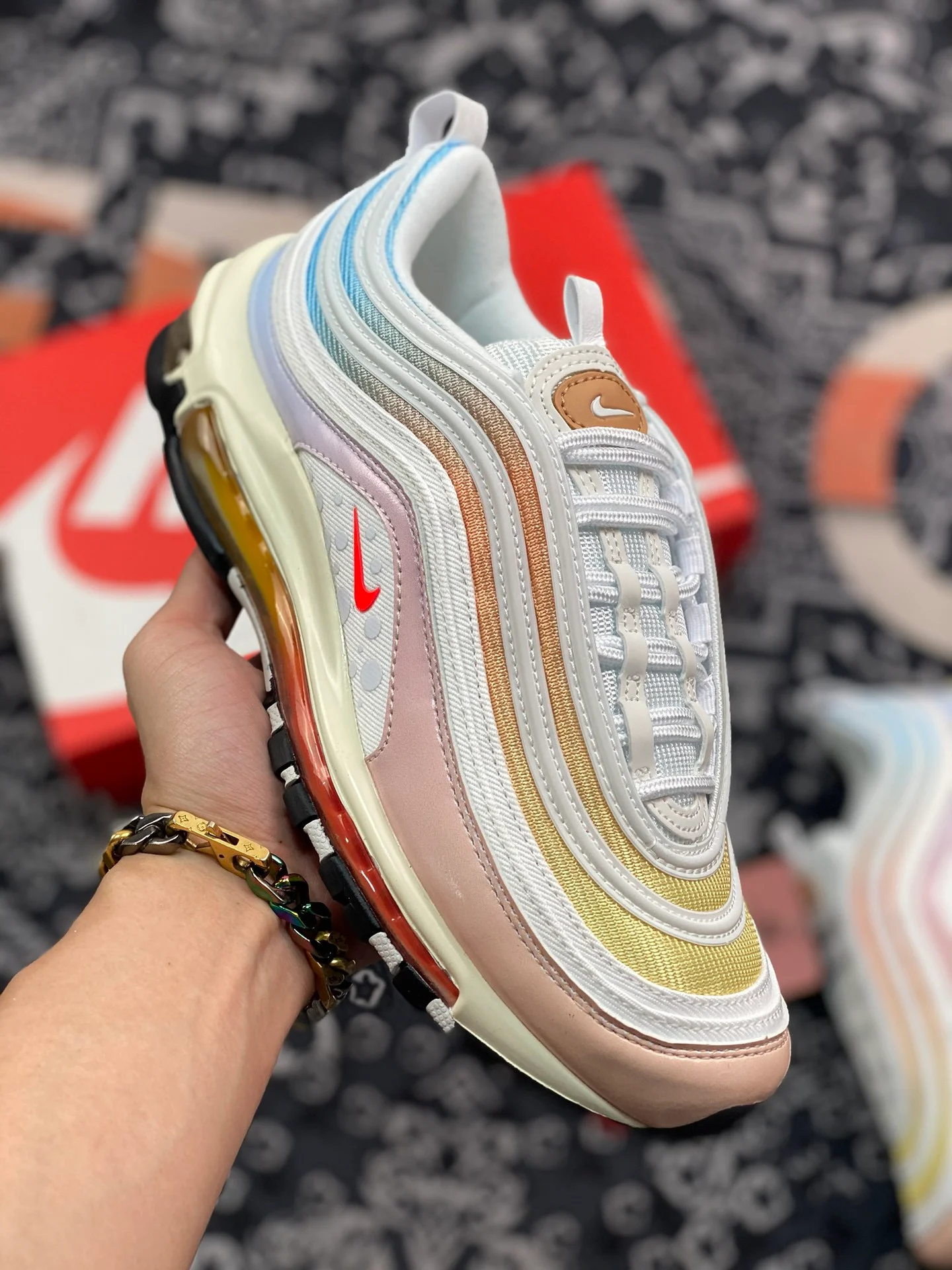 Nike Air Max 97 The Future is in the Air Sail White-Infrared For Sale