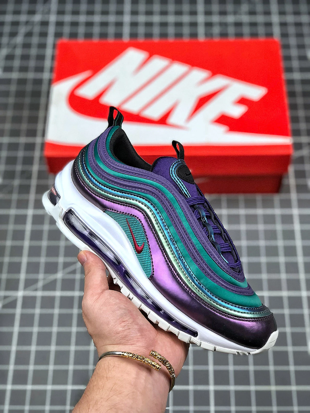 Nike Air Max 97 Court Purple Neptune Blue-Black-Rush Pink On Sale