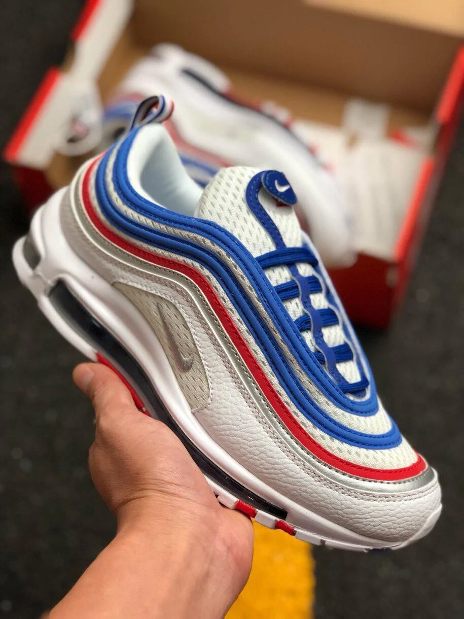 Nike Air Max 97 Game Royal Metallic Silver-University Red On Sale