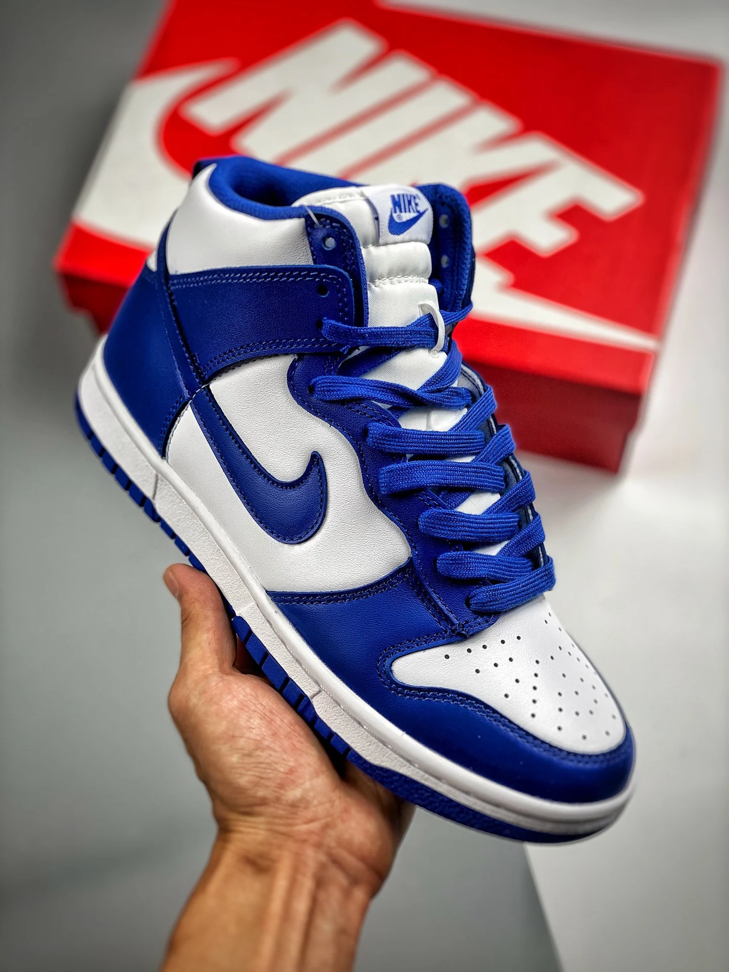 Nike Dunk High Kentucky White Game Royal-Total Orange DD1399-102 For Sale