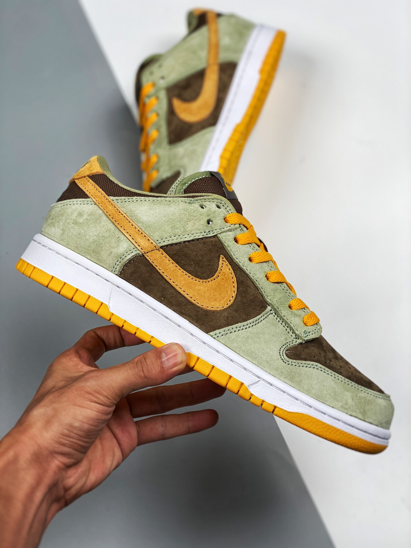 Nike Dunk Low Dusty Olive Pro Gold DH5360-300 For Sale