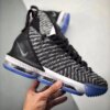 Nike LeBron 16 Oreo Black Metallic Silver-White For Sale