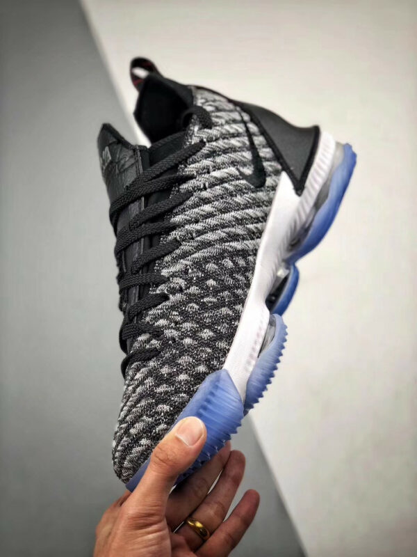 Nike LeBron 16 Oreo Black Metallic Silver-White For Sale