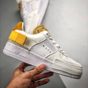 Nike N354 Air Force 1 Type White Gold Yellow For Sale