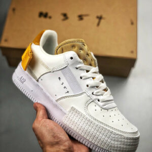 Nike N354 Air Force 1 Type White Gold Yellow For Sale