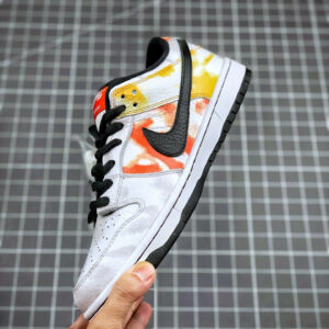 Nike SB Dunk Low Raygun Tie-Dye White Orange Flash For Sale