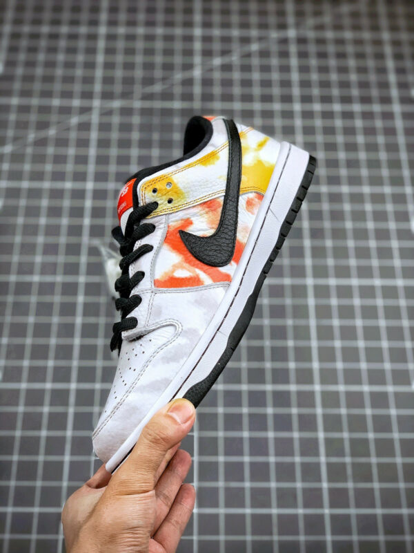 Nike SB Dunk Low Raygun Tie-Dye White Orange Flash For Sale