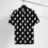 No Face With Gold Pattern Hawaiian Shirt