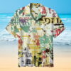 Old Newspaper Hawaiian Shirt Summer Outfit Beach