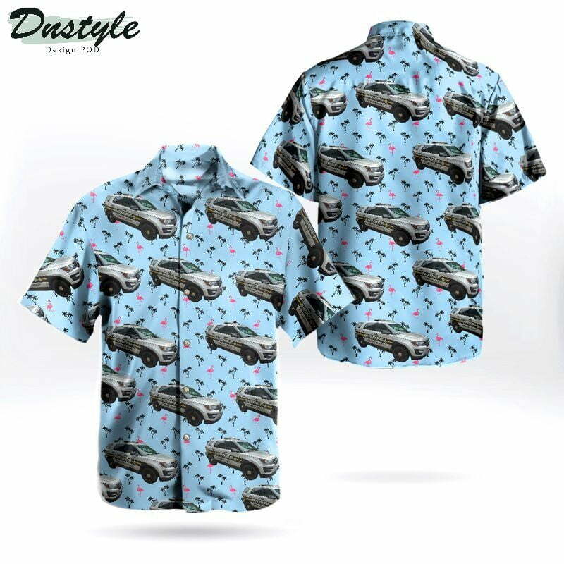 Outagamie County Wisconsin Sheriff'S Department Ford Police Interceptor Utility Hawaiian Shirt