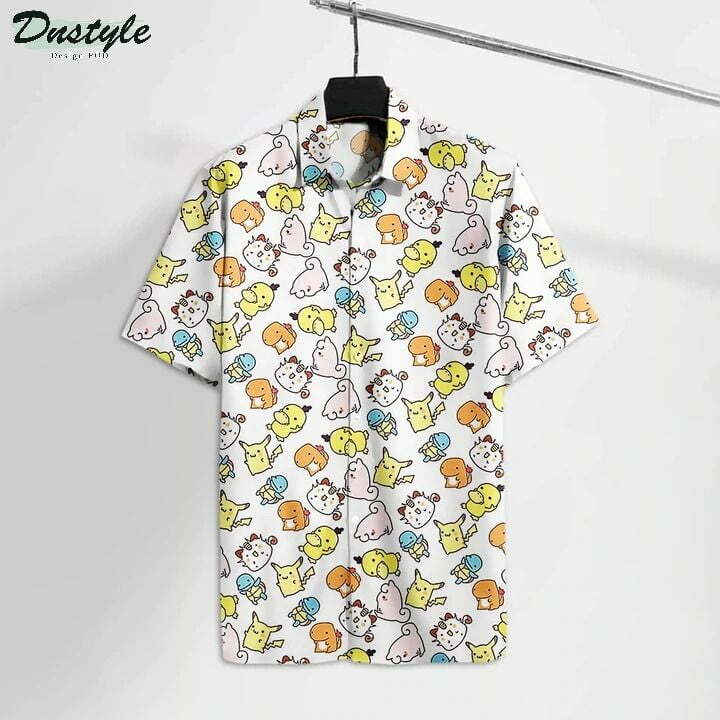 Pokemon Cute Hawaiian Shirt Summer Beach Outfit