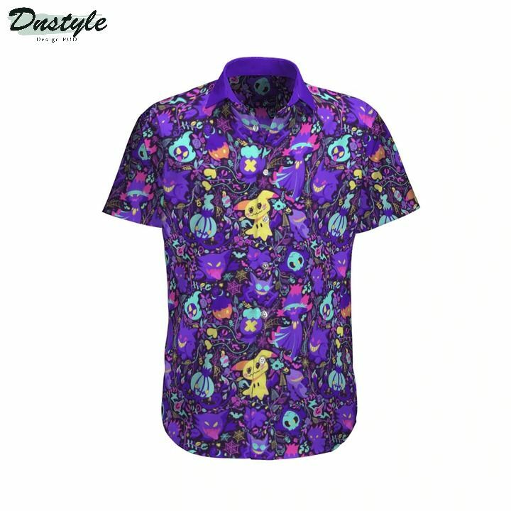 Pokemon Ghost Hawaiian Shirt Summer Outfit Beach