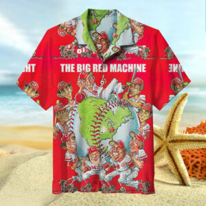 Retro Cincinnati Reds Hawaiian Shirt