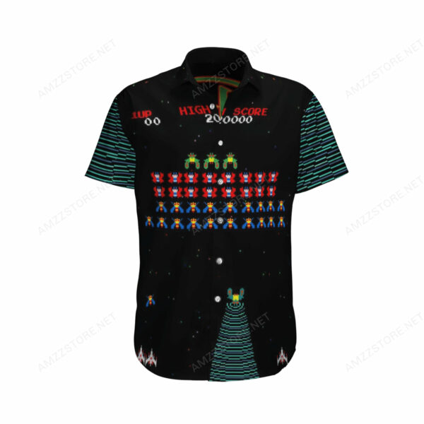 Retro Game Galaga Arcade Game Hawaiian Shirt