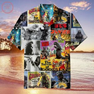 Retro Monster Collage Hawaiian Shirt