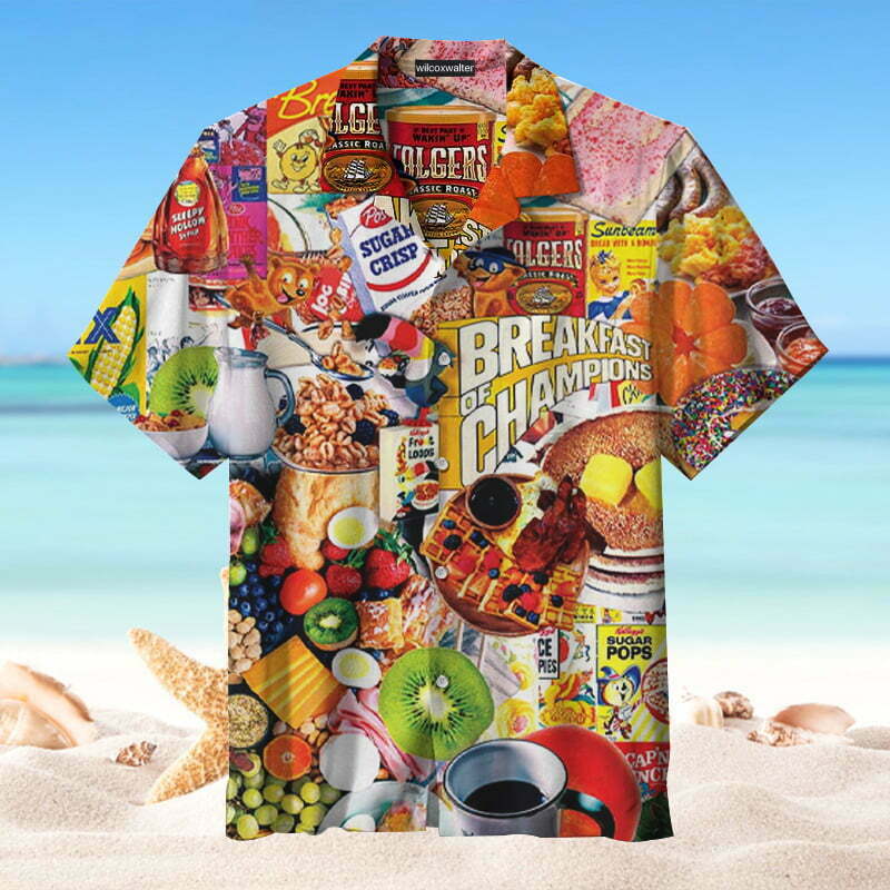 Rich Breakfast Hawaiian Shirt Summer Beach Outfit