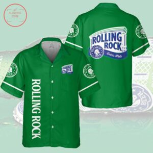 Rolling Rock Bourbon Hawaiian Shirt