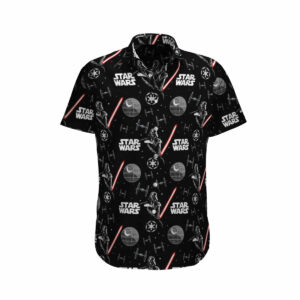 S Darth Vader With Light Sword Black Hawaiian Shirt