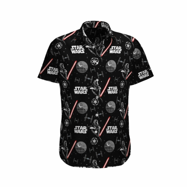 S Darth Vader With Light Sword Black Hawaiian Shirt