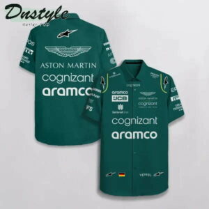 Sebastian Vettel Aston Martin F1 Team Hawaiian Shirt