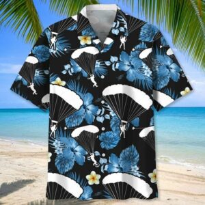 Skydiving Tropical Hawaiian Shirt