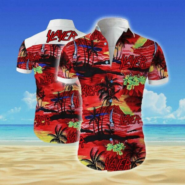 Slayer Hawaiian Shirt Outfit Summer Beach