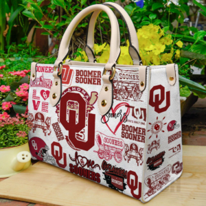 Oklahoma Sooners Sooners Women Leather Hand Bag