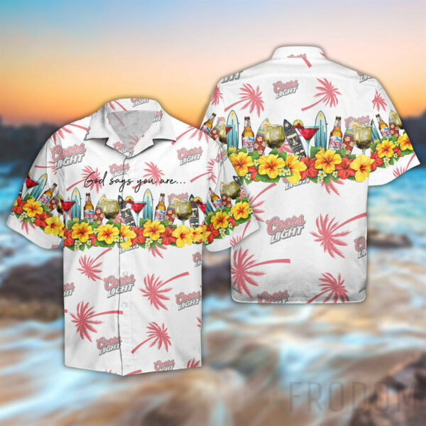 Coors Light Hawaiian Shirt Beach Summer Outfit