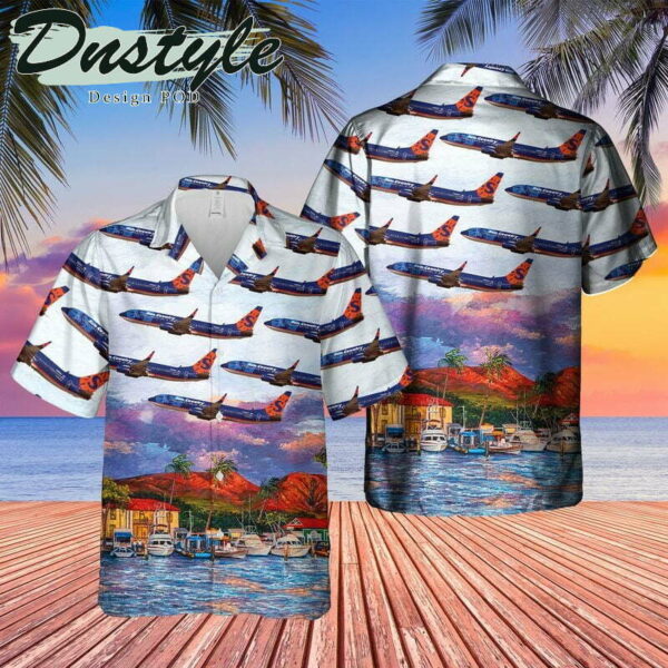 Sun Country Airlines Boeing 7378Q8 Hawaiian Shirt