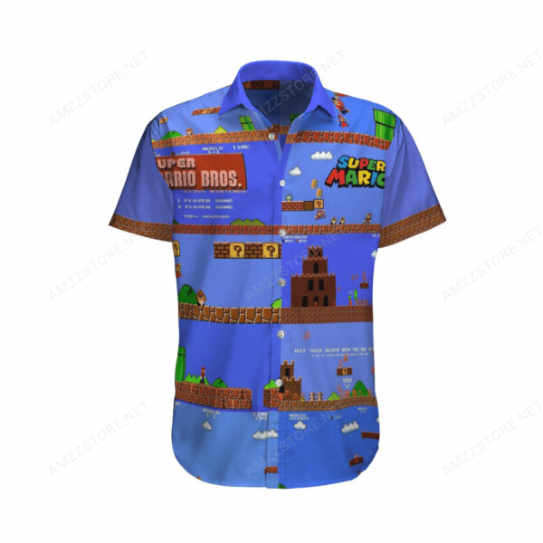 Super Mario Bros Game Start Hawaiian Shirt