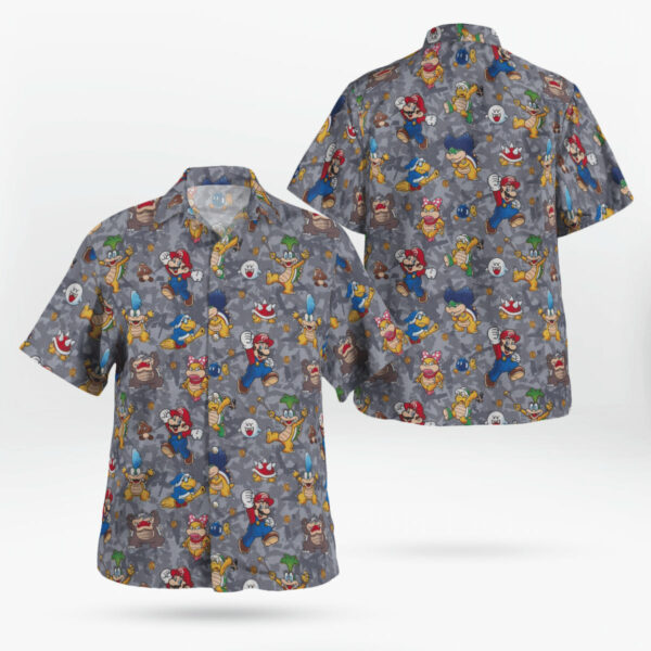 Supper Mario And Bowser Hawaiian Shirt