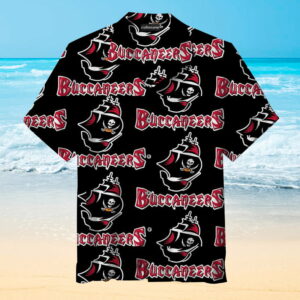 Tampa Bay Buccaneers Black Hawaiian Shirt