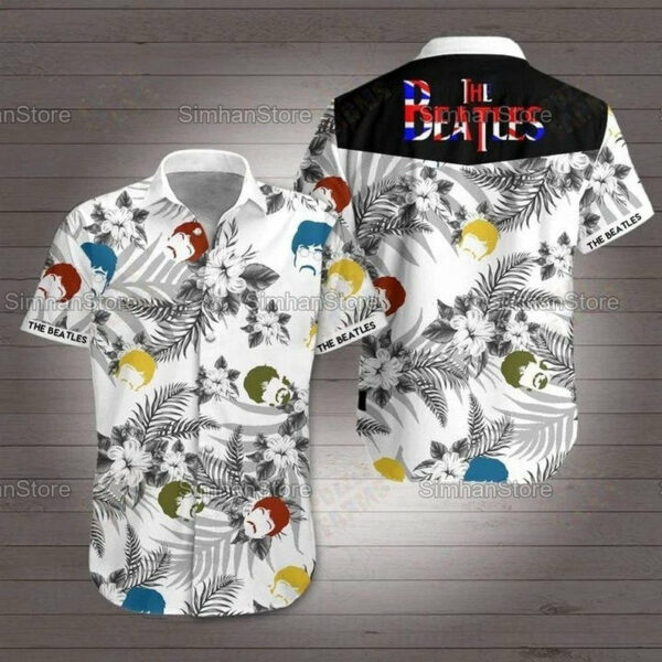 The Beatles Button Hawaiian Shirt