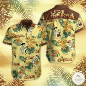 The Flintstones Hawaiian Shirt Beach Summer Outfit