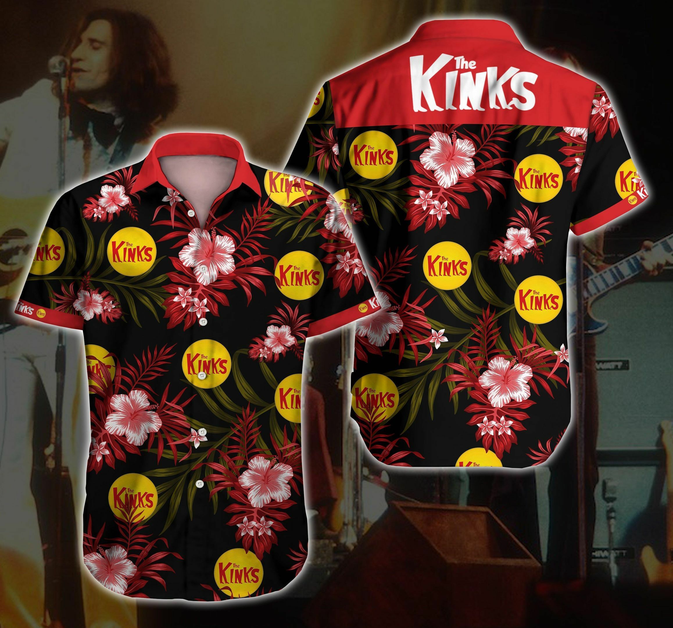 The Kinks Rock Band Hawaiian Shirt