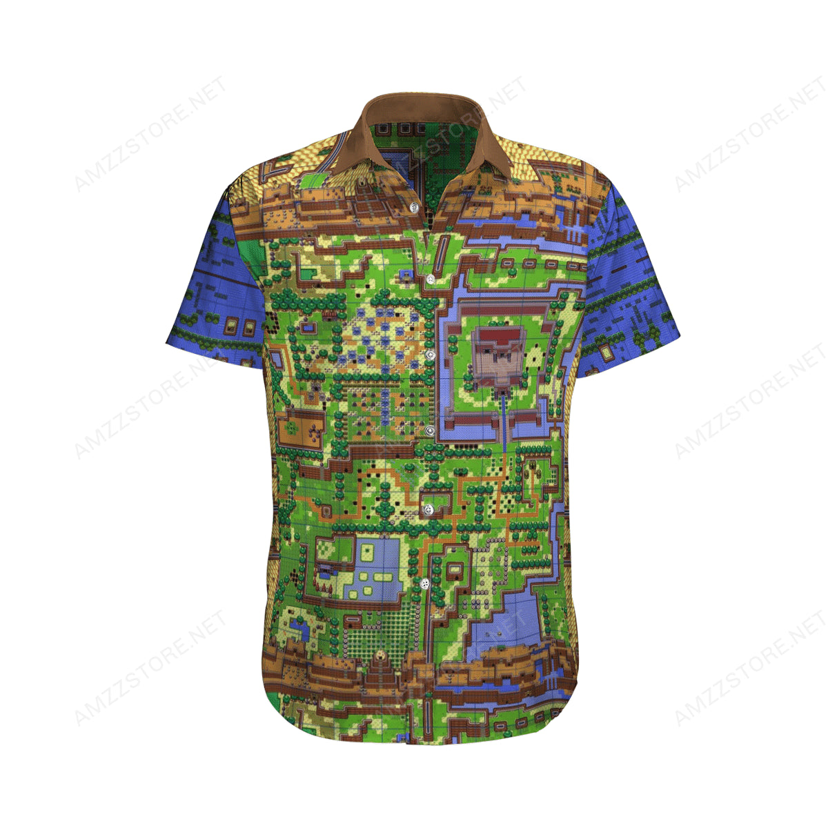 The Legend Of Zelda Map Nes Game Hawaiian Shirt