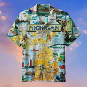 The Michigan Hawaiian Shirt Summer Beach Outfit