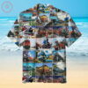 The Train Pattern Hawaiian Shirt Outfit Beach Summer