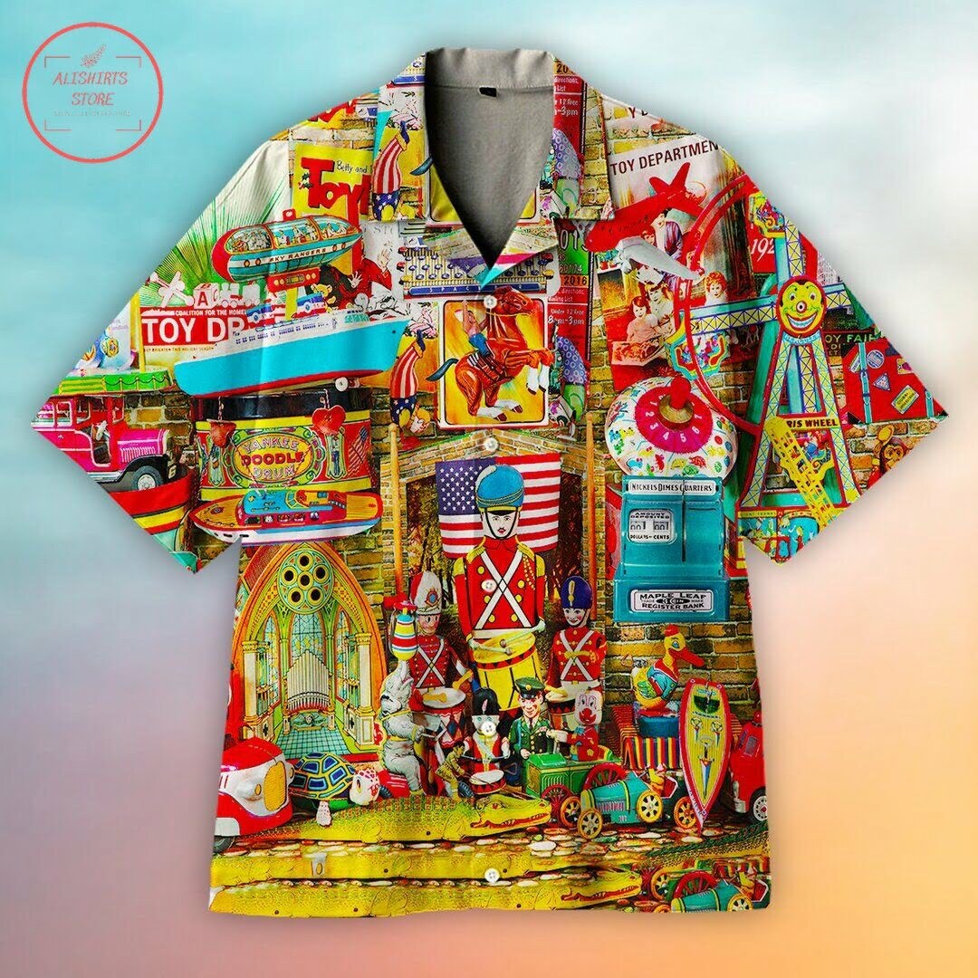 This Is A Wonderful Collection Of Old Toys S Hawaiian Shirt