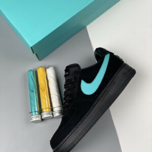 Tiff & Co. x Nike Air Force 1 Low 1837 Black Blue DZ1382-001 For Sale