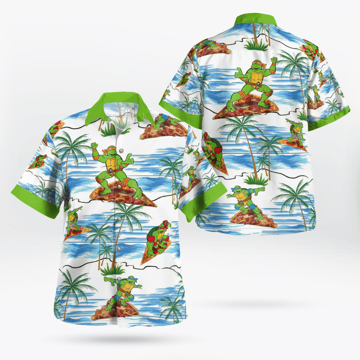 Tmnt Ninja Turtles Pizza Hawaiian Shirt