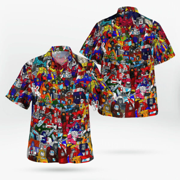 Transformer 80S Colorful Hawaiian Shirt