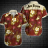 Tropical Jim Beam Hawaiian Shirt Summer Beach Outfit