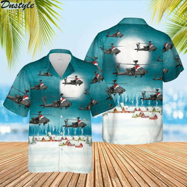 U.S Army Boeing Ah64 Apache Hawaiian Shirt