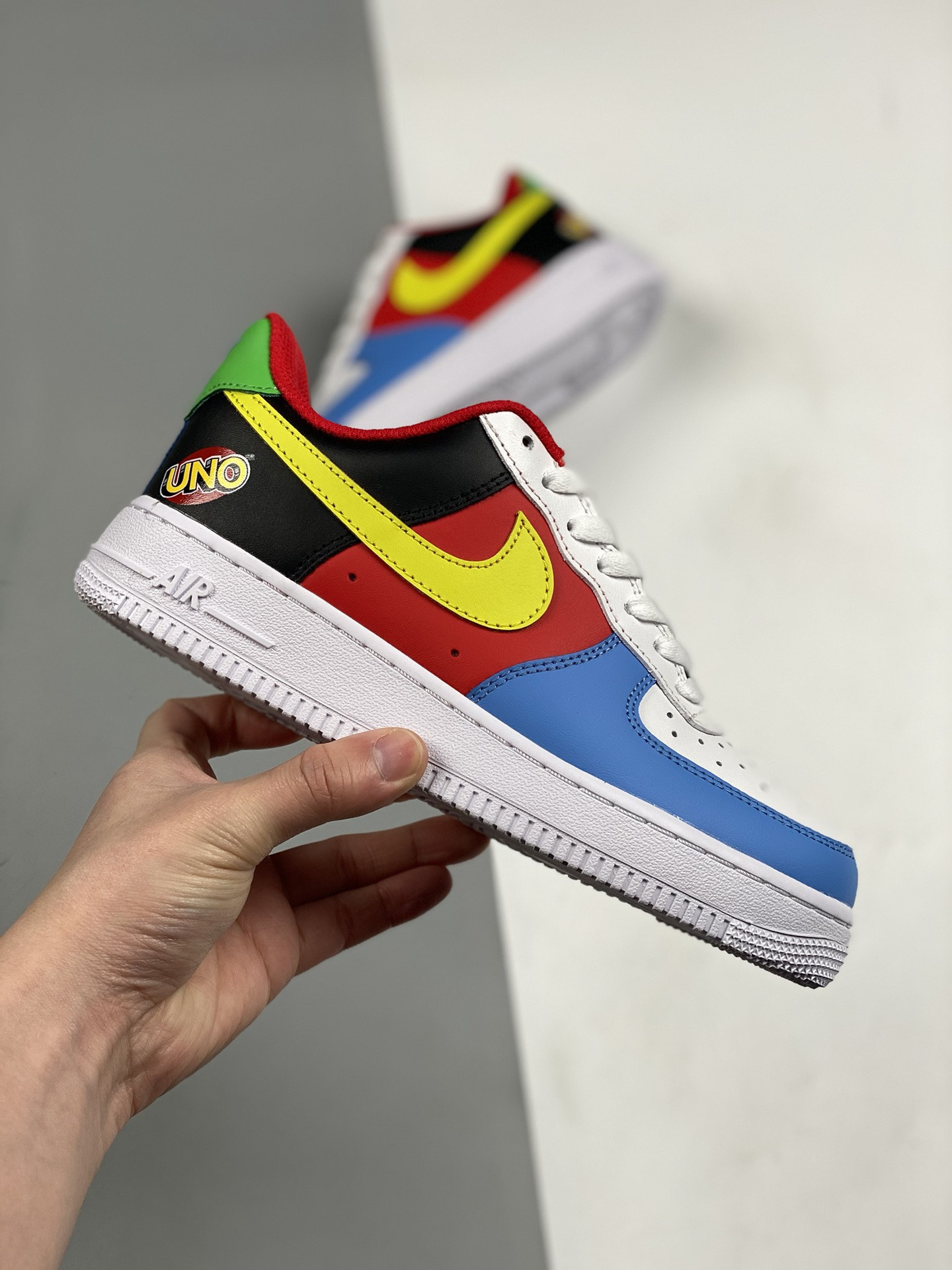 UNO x Nike Air Force 1 Low White Yellow Zest-University Red For Sale