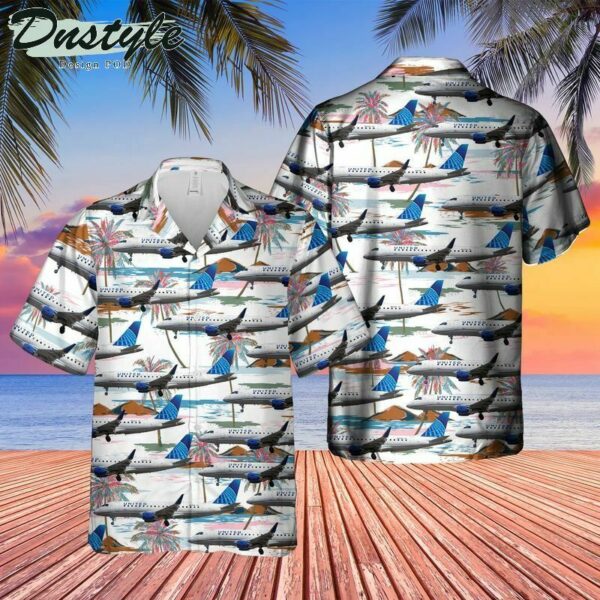 United Airlines Embraer 175Ll (Erj170200Ll) Hawaiian Shirt