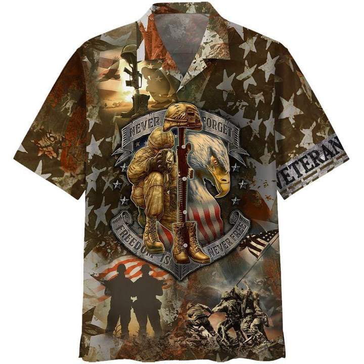 Us Veteran Freedom Is Not Free Hawaiian Shirt